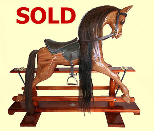 Aus hardwood rocking horse